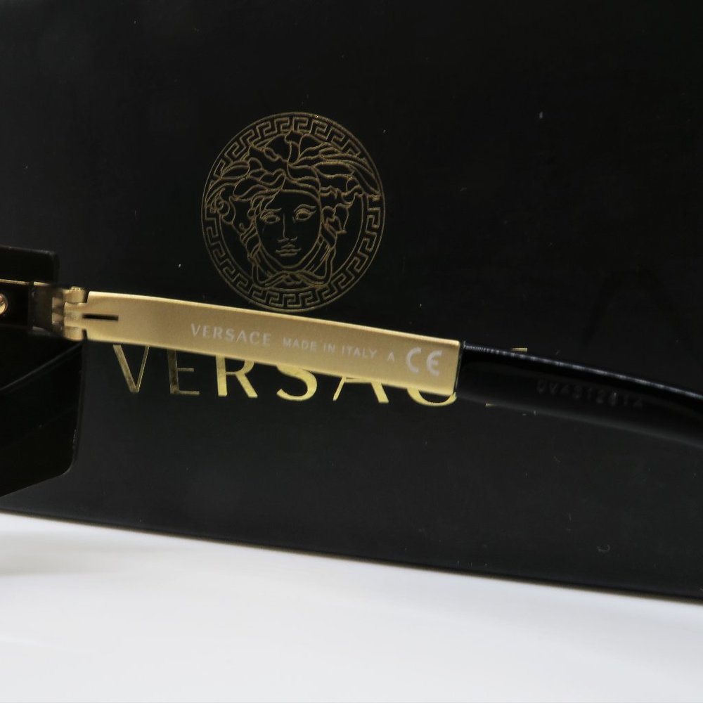 VERSACE MOD 2208 1002/3G Unisex Shield Rimless - Picture 6 of 8